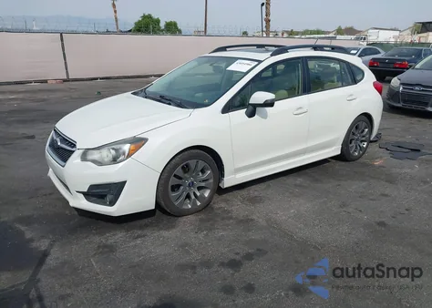 2016 Subaru Impreza 2.0I Sport Premium from USA, damaged, VIN JF1GPAP63G8250036